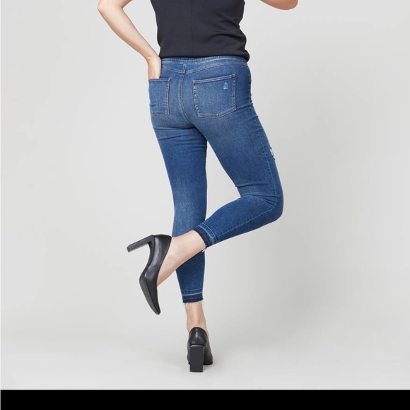 NEW WITH TAGS! Spanx distressed ankle skinny jeans. - Picture 3 of 3
